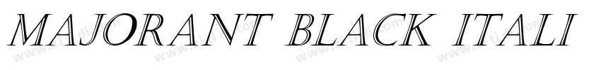 Majorant Black Itali字体转换